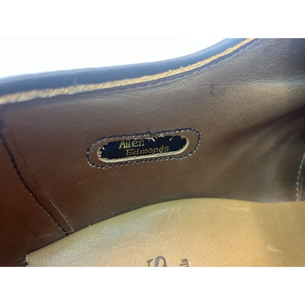 Allen Edmonds Burton Men’s Oxford Dress Shoes Brown Leather Sz 10 D EUC